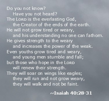 Isaiah 40.28-31